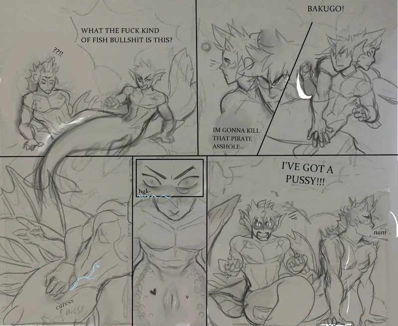 Kirishima x Bakugou Mermaid Parody: Boku No Hero Academia My Hero Academia