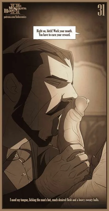 My Own Herr Strauss Giving Muscle Man Head Scene bobocomics gay porn8
