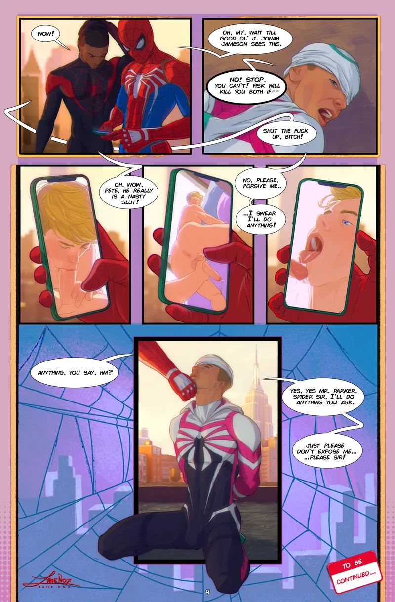 Peter X Miles X R63gwen bbc gay comic4