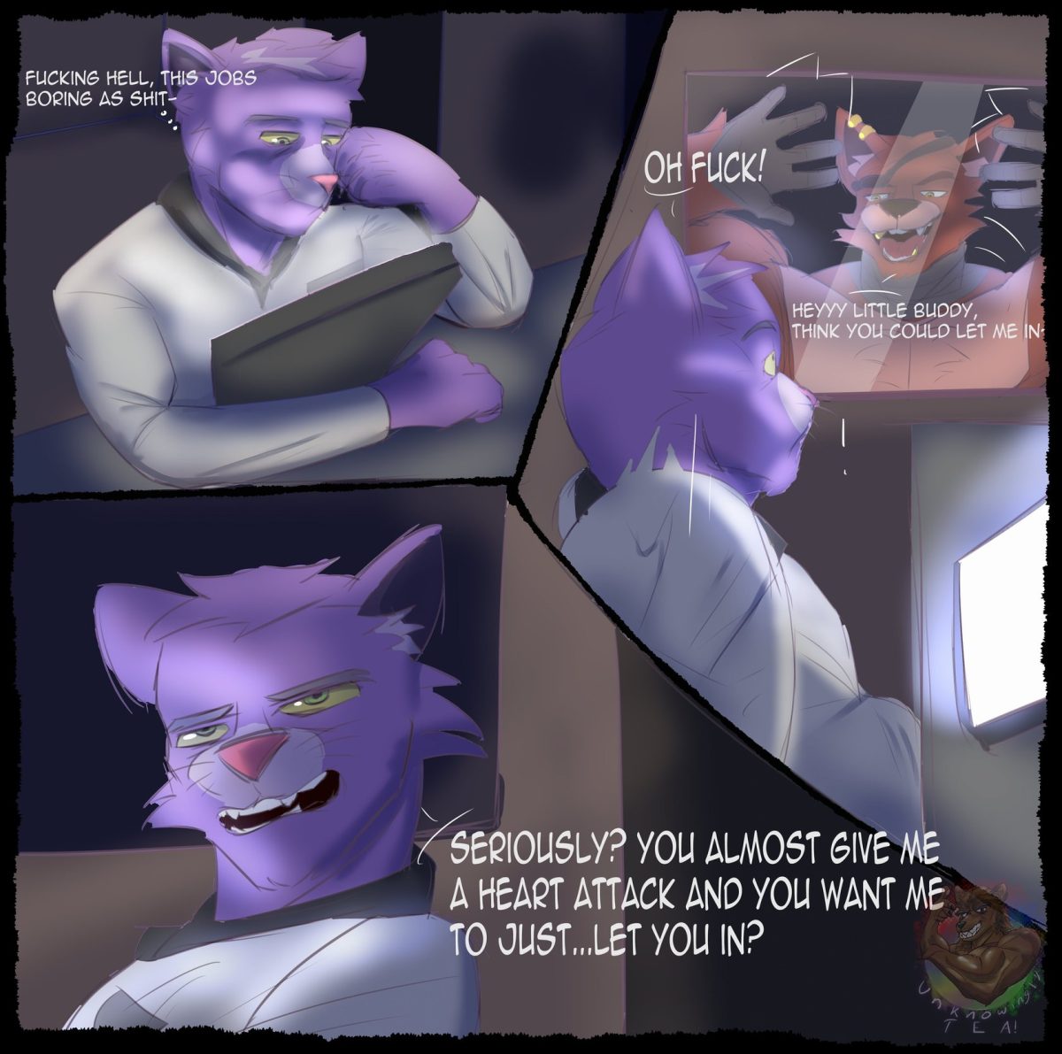 Security Heat fnaf gay comic2