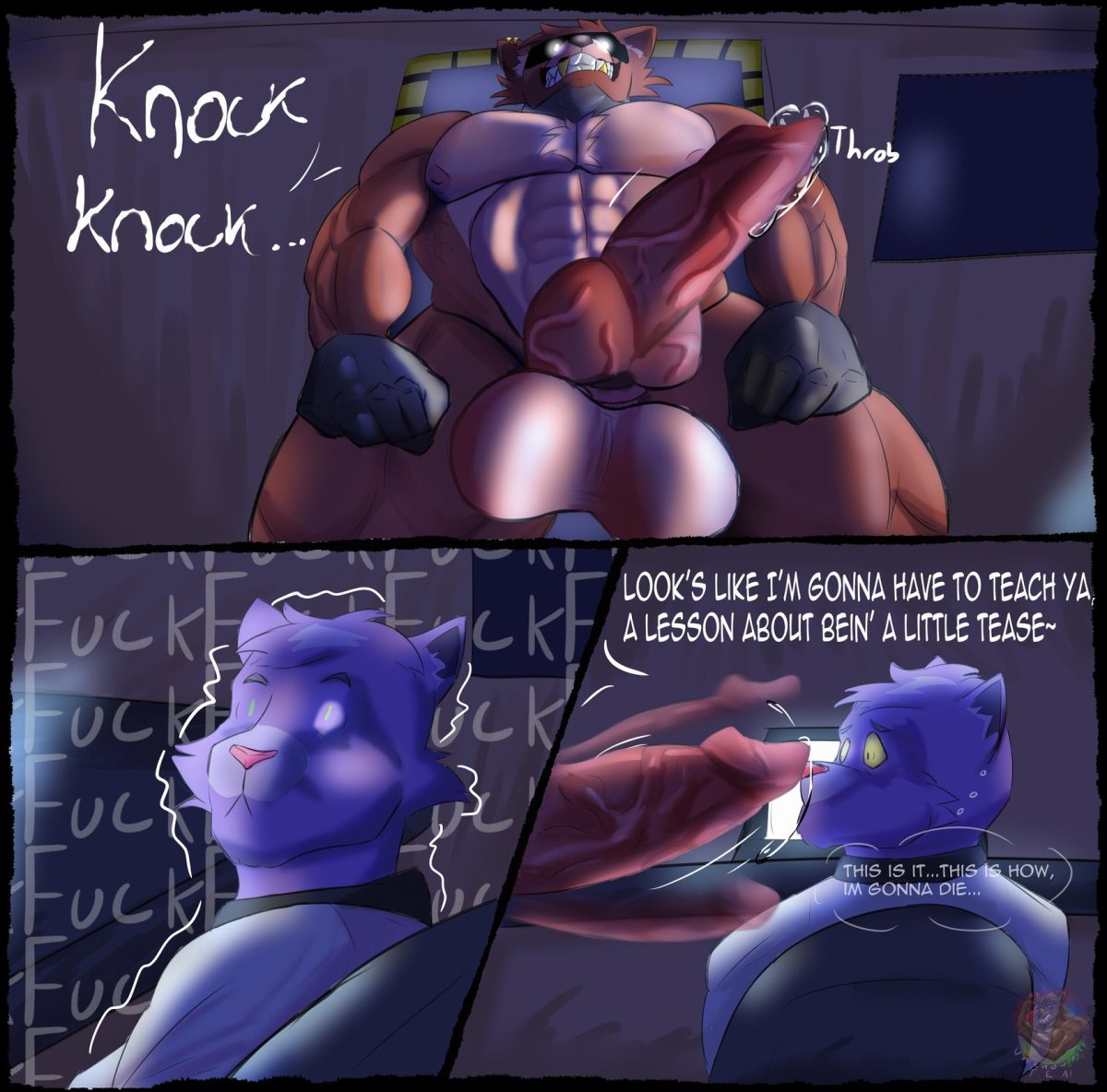 Security Heat fnaf gay comic4